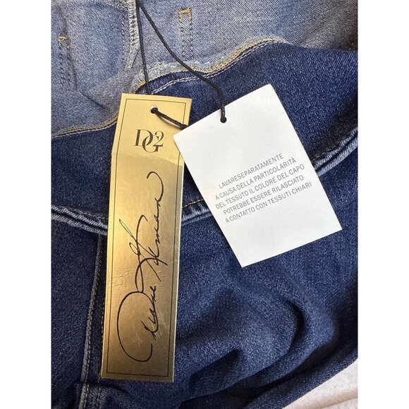 DSquared2 Women’s Blue Denim Bootcut Jeans Size LT - New - Picture 8 of 9